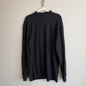 NIKE black Golf Mock Neck DRI-FIT UV Pullover